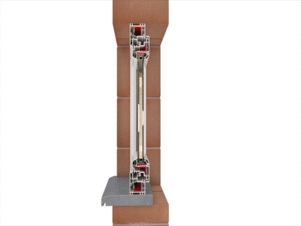 raam deur in muur zonder slag